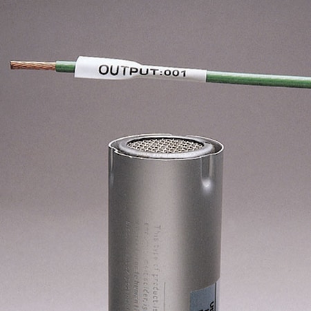 Panduit Heat Shrink Label, 3:1 I.D. Shrink Ratio, Yellow, 0.44 in, 500 PK H200X044H2T